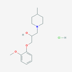 1-(2-methoxyphenoxy)-3-(4-methyl-1-piperidinyl)-2-propanol hydrochloride