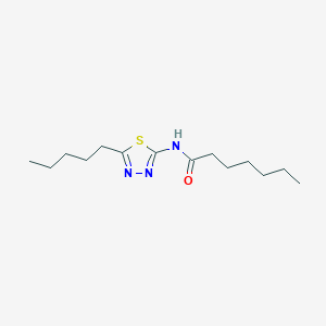 N-(5-pentyl-1,3,4-thiadiazol-2-yl)heptanamide