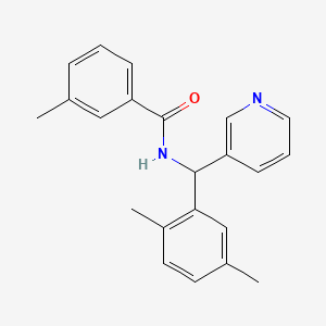 N-[(2,5-dimethylphenyl)(pyridin-3-yl)methyl]-3-methylbenzamide