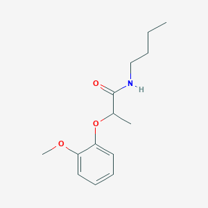 N-butyl-2-(2-methoxyphenoxy)propanamide