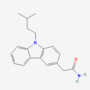 2-[9-(3-methylbutyl)-9H-carbazol-3-yl]acetamide