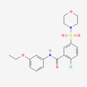 2-chloro-N-(3-ethoxyphenyl)-5-(4-morpholinylsulfonyl)benzamide