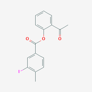 2-acetylphenyl 3-iodo-4-methylbenzoate