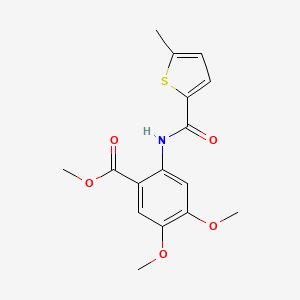 methyl 4,5-dimethoxy-2-{[(5-methyl-2-thienyl)carbonyl]amino}benzoate