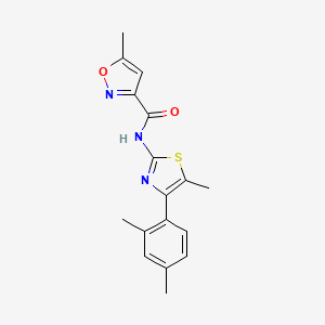 N-[4-(2,4-dimethylphenyl)-5-methyl-1,3-thiazol-2-yl]-5-methyl-1,2-oxazole-3-carboxamide