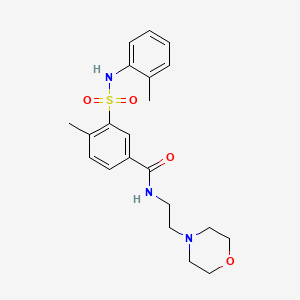 4-methyl-3-{[(2-methylphenyl)amino]sulfonyl}-N-[2-(4-morpholinyl)ethyl]benzamide