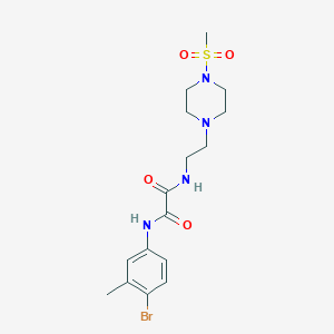 molecular formula C16H23BrN4O4S B480052 N'-(4-bromo-3-methylphenyl)-N-[2-(4-methylsulfonylpiperazin-1-yl)ethyl]oxamide CAS No. 496940-47-7
