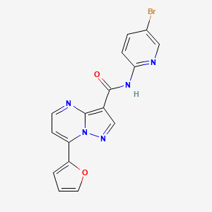 N-(5-BROMO-2-PYRIDYL)-7-(2-FURYL)PYRAZOLO[1,5-A]PYRIMIDINE-3-CARBOXAMIDE