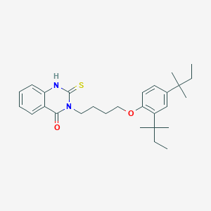 3-{4-[2,4-bis(1,1-dimethylpropyl)phenoxy]butyl}-2-mercapto-4(3H)-quinazolinone