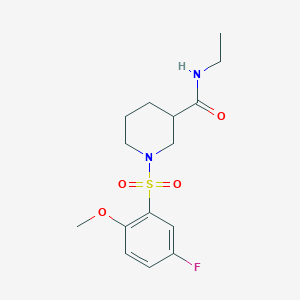 N-ETHYL-1-(5-FLUORO-2-METHOXYBENZENESULFONYL)PIPERIDINE-3-CARBOXAMIDE