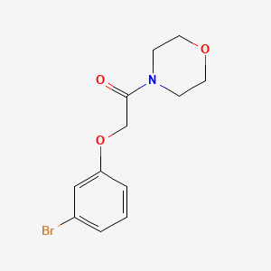 molecular formula C12H14BrNO3 B4800731 2-(3-Bromophenoxy)-1-(morpholin-4-yl)ethan-1-one 