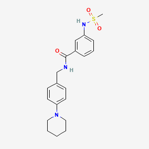 3-[(methylsulfonyl)amino]-N-[4-(1-piperidinyl)benzyl]benzamide