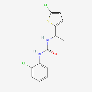 1-(2-Chlorophenyl)-3-[1-(5-chlorothiophen-2-yl)ethyl]urea