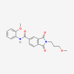 N-(2-methoxyphenyl)-2-(3-methoxypropyl)-1,3-dioxoisoindole-5-carboxamide