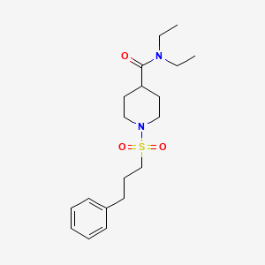 N,N-diethyl-1-[(3-phenylpropyl)sulfonyl]-4-piperidinecarboxamide