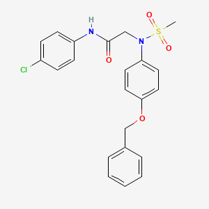 N~2~-[4-(benzyloxy)phenyl]-N~1~-(4-chlorophenyl)-N~2~-(methylsulfonyl)glycinamide