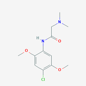 N-(4-chloro-2,5-dimethoxyphenyl)-N~2~,N~2~-dimethylglycinamide