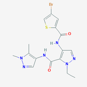 4-{[(4-BROMO-2-THIENYL)CARBONYL]AMINO}-N~5~-(1,5-DIMETHYL-1H-PYRAZOL-4-YL)-1-ETHYL-1H-PYRAZOLE-5-CARBOXAMIDE