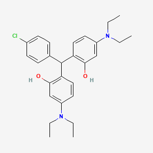 2-{(4-CHLOROPHENYL)[4-(DIETHYLAMINO)-2-HYDROXYPHENYL]METHYL}-5-(DIETHYLAMINO)PHENOL