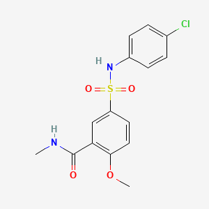 5-{[(4-chlorophenyl)amino]sulfonyl}-2-methoxy-N-methylbenzamide