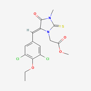 methyl [5-(3,5-dichloro-4-ethoxybenzylidene)-3-methyl-4-oxo-2-thioxo-1-imidazolidinyl]acetate