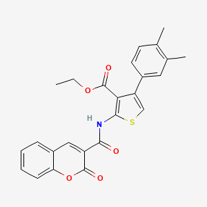 ethyl 4-(3,4-dimethylphenyl)-2-{[(2-oxo-2H-chromen-3-yl)carbonyl]amino}-3-thiophenecarboxylate