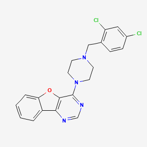 4-[4-(2,4-dichlorobenzyl)-1-piperazinyl][1]benzofuro[3,2-d]pyrimidine