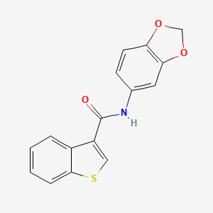 N-(2H-13-BENZODIOXOL-5-YL)-1-BENZOTHIOPHENE-3-CARBOXAMIDE