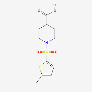 1-[(5-methyl-2-thienyl)sulfonyl]-4-piperidinecarboxylic acid