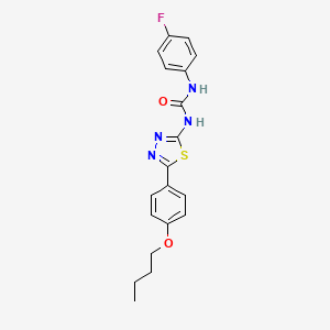 1-[5-(4-Butoxyphenyl)-1,3,4-thiadiazol-2-yl]-3-(4-fluorophenyl)urea