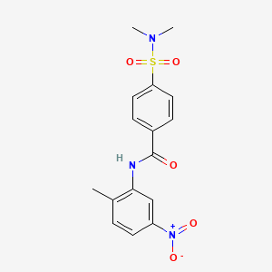 4-[(dimethylamino)sulfonyl]-N-(2-methyl-5-nitrophenyl)benzamide