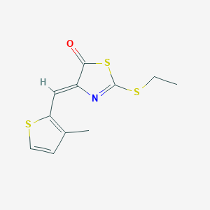 2-(ethylthio)-4-[(3-methyl-2-thienyl)methylene]-1,3-thiazol-5(4H)-one