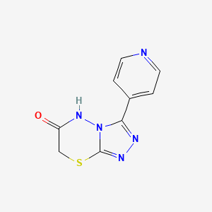 3-pyridin-4-yl-5H-[1,2,4]triazolo[3,4-b][1,3,4]thiadiazin-6-one