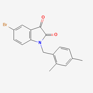 5-bromo-1-(2,4-dimethylbenzyl)-1H-indole-2,3-dione