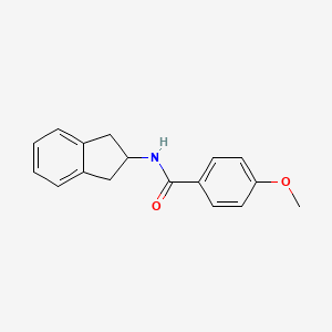 N-(2,3-dihydro-1H-inden-2-yl)-4-methoxybenzamide