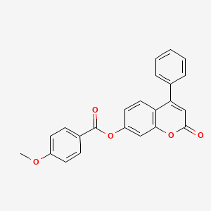 2-oxo-4-phenyl-2H-chromen-7-yl 4-methoxybenzoate