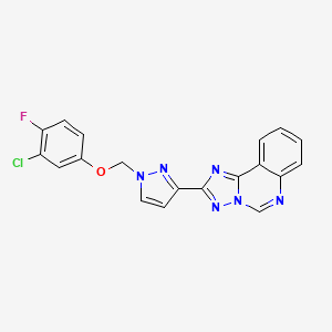 2-{1-[(3-chloro-4-fluorophenoxy)methyl]-1H-pyrazol-3-yl}[1,2,4]triazolo[1,5-c]quinazoline