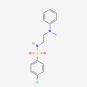 4-chloro-N-{2-[methyl(phenyl)amino]ethyl}benzenesulfonamide