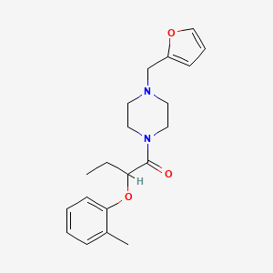 1-[4-(Furan-2-ylmethyl)piperazin-1-yl]-2-(2-methylphenoxy)butan-1-one