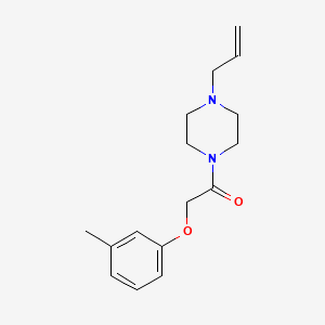 1-(4-ALLYLPIPERAZINO)-2-(3-METHYLPHENOXY)-1-ETHANONE