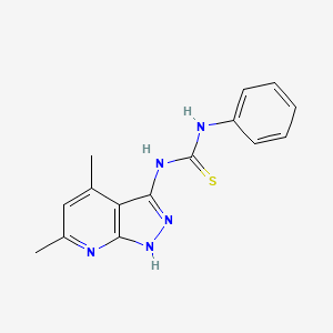 1-(4,6-dimethyl-1H-pyrazolo[3,4-b]pyridin-3-yl)-3-phenylthiourea