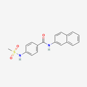 4-[(methylsulfonyl)amino]-N-2-naphthylbenzamide