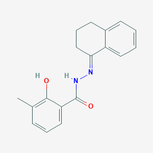 molecular formula C18H18N2O2 B4801449 N'-(3,4-dihydro-1(2H)-naphthalenylidene)-2-hydroxy-3-methylbenzohydrazide 