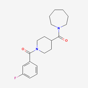 1-[1-(3-FLUOROBENZOYL)PIPERIDINE-4-CARBONYL]AZEPANE