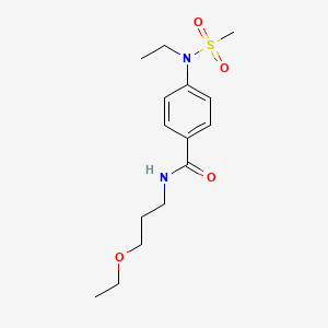 N-(3-ethoxypropyl)-4-[ethyl(methylsulfonyl)amino]benzamide