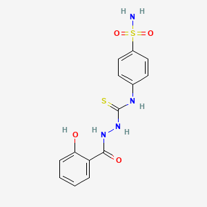 N-[4-(aminosulfonyl)phenyl]-2-(2-hydroxybenzoyl)hydrazinecarbothioamide