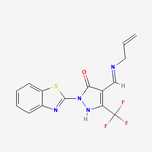 4-[(allylamino)methylene]-2-(1,3-benzothiazol-2-yl)-5-(trifluoromethyl)-2,4-dihydro-3H-pyrazol-3-one