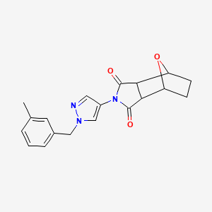 4-[1-(3-methylbenzyl)-1H-pyrazol-4-yl]-10-oxa-4-azatricyclo[5.2.1.0~2,6~]decane-3,5-dione