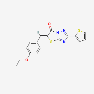 5-(4-propoxybenzylidene)-2-(2-thienyl)[1,3]thiazolo[3,2-b][1,2,4]triazol-6(5H)-one