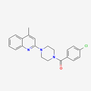 2-[4-(4-Chlorobenzoyl)piperazin-1-yl]-4-methylquinoline